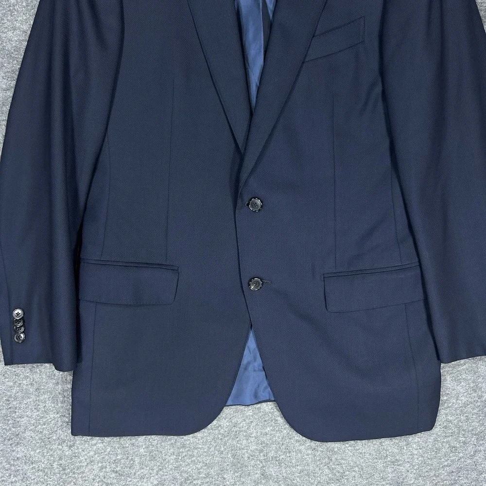 Ermenegildo Zegna Blazer Mens US Size 40R Navy Blue High Performance Cool Effect